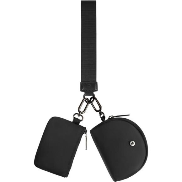 Women Keychain Wristlet Wallet Mini Zip Pouch Card Holder Coin Purse Travel - Picture 1 of 8